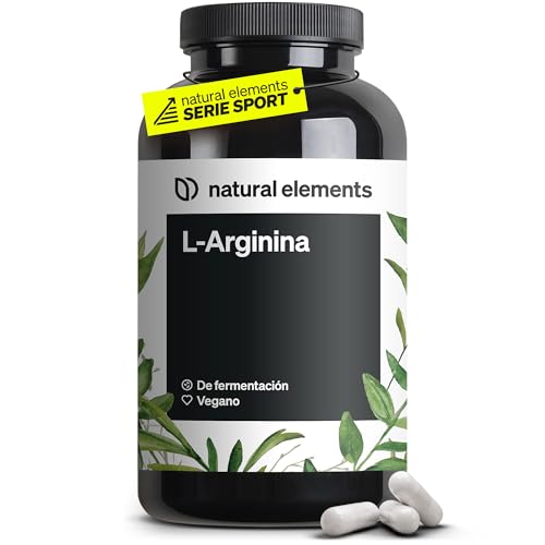 L-Arginina – 365 cápsulas veganas, 4,500 mg de L-arginina vegetal por dose diária (3,750 mg l-arginina pura) – alta dosagem: produto fabricado e testado em laboratório na Alemanha
