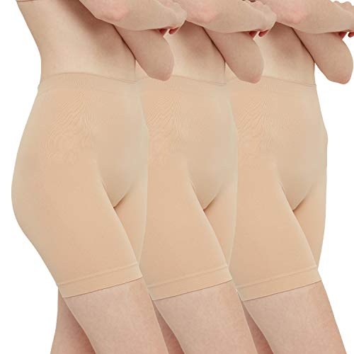 INNERSY Calções anti-fricção mulher debaixo da saia calções vestir cuecas anti-fricção 3 pack