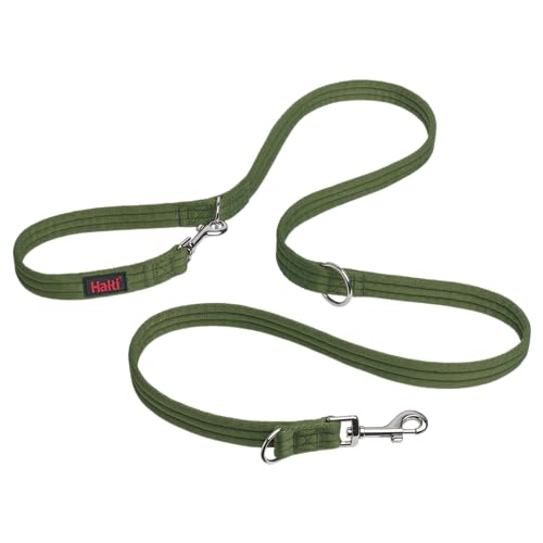 Company of Animals Colar Halti correia multifuncional com duplo engate, ideal para antipuxões treino canino. Confortável de segurar. Adequado para cães médios e grandes (tamanho L, floresta verde)
