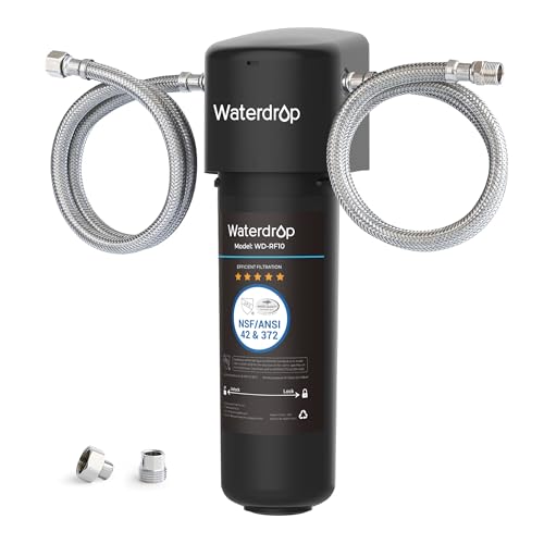 Waterdrop 10UA Sistema de filtro de água para debaixo do lava-loiças, sistema de filtragem de água de alta capacidade de 30.000 litros, certificado NSF/ANSI 42, reduz 99,99% de chumbo, cloro, mau