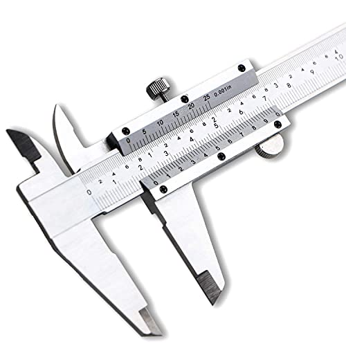 Spurtar Pé de rei 0 - 150 mm 0-6 '' calibre analógico calibrador precisão 0,02 mm / 0,001 '' calibre pé de rei Vernier Caliper para uso profissional, industrial, bricolage doméstica