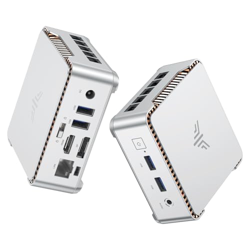 NiPoGi E2 Mini PC W-11 Pro, RUNFALntel Alder Lake N97 (Defeat N100/finocam 95, até 3,6 GHz), 16 GB DDR4/256 GB M.2 SSD, mini computador 4K@60Hz Dual Display, HDMI 2.0/DP/Wi-Fi/Wi/Wi/BT, mini C