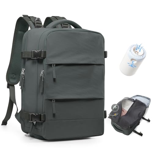 BJLFS Mochila viagem cabine avião 40 x 20 x 25 mulher mochila a vácuo Ryanair mala bagagem de mão 40 x 20 x 25 Ryanair mala de viagem homem malas de viagem cabine mochila portátil 14 polegadas para