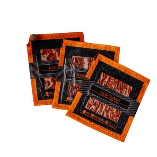 Maximiliano Jabugo - Paleta Bellota - Paleta 100% ibérica, 18 estojos 80 g 1 estojo de tachinhos 100 g - cortado à mão - exclusivo e autêntico - cura 24 meses - Criança em liberdade