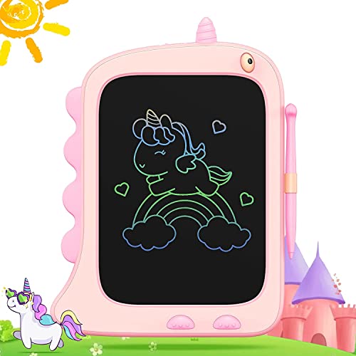 ORSEN Tablet de escrita LCD de 8,5 polegadas, placa de desenho eletrónico, quadro infantil brinquedos de unicórnio presente de aniversário para meninas e meninos de 3 4 5 6 7 8 anos presentes para