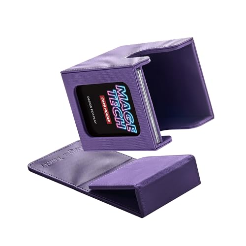 Mage Tech Commander Deck Box Lite - Expositor de cartões com mini porta-cartões de pressão e capa removível, adapta-se a mais de 100 cartões de manga única, ideal para MTG, PTCG, OPCG, SWU e muito