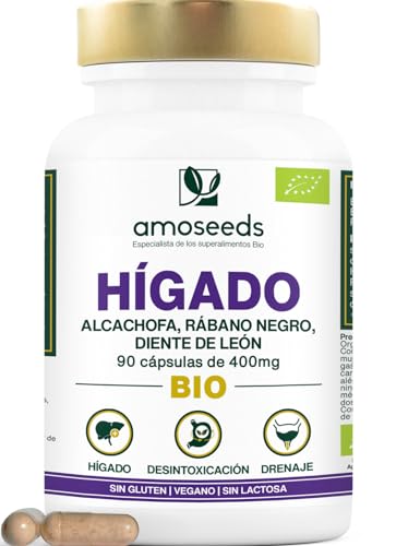 Detox Fígado BIO Alta dose: 1200 mg / dia | Diurético, depurador, desintoxicação, alcachofra, rabanete preto, dente-de-leão, 90 cápsulas, primeira qualidade