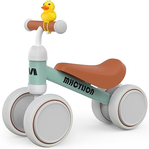MHCYLION Bicicleta sem pedais para crianças a partir de 1 ano de equilíbrio, brinquedos bebés de 1 ano, bicicleta bebé com 4 rodas para bebés de 10 a 24 meses, bicicleta para meninos e meninas como