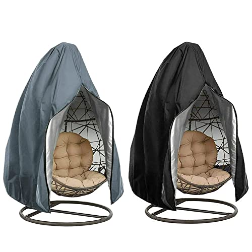 CSPone Capa para cadeira pendente impermeável capa de cadeira pendente para pátio antipoeira capa cadeira de balanço de ovos cadeira flutuante jardim exterior (preto)