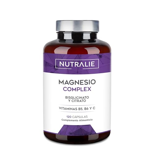Citrato de magnésio 1545 mg magnésio bisglicinato 600 mg - Reduz o cansaço e a fadiga, alivia as articulações e músculos, magnésio alta biodisponibilidade, 120 cápsulas Nutralie