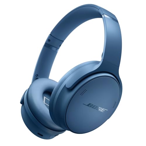 Bose QuietComfort Headphones, auriculares sem fios com cancelamento de ruído, auriculares de diadema com Bluetooth, microfone e cabo com autonomia de até 24 horas, azul-escuro - edição limitada