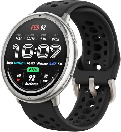 AMAZFIT Active 2 Smart Watch 44mm, AI, Control por Voz, GPS & Mapas sin Coste, Batería de 10 Días, 160+ Modos Deportivos, Resistente al Agua 5 ATM, Compatible con Android & iPhone, Negro