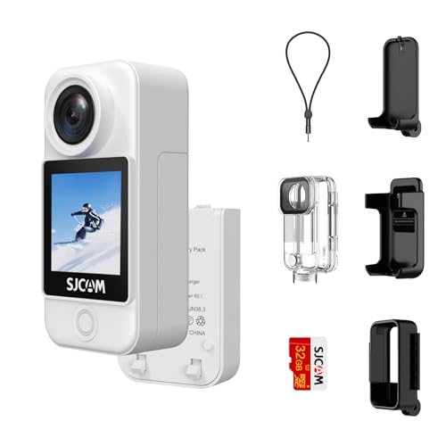 SJCAM C300 Pocket Action Camera 4K30fps, 1,33'' Tela tátil câmara desportiva, 2,4 G/5G Dual Wi-Fi 20 MP, capacete câmara de capacete 6-Axis EIS câmara submarina 30 m/98 pés Resesesenhos istente à água
