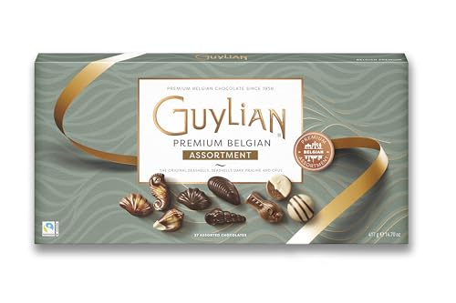 Guylian Chocolate belga, coleção de mini bombões, inclui paliné, 37 unidades por embalagem, 417 g