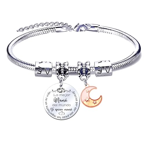 MNBVBV Pulseira para mãe pulseira mãe personalizada dia da mãe presente original, pulseira mãe e filha presente de aniversário para mãe, presente para a minha mãe de Natal