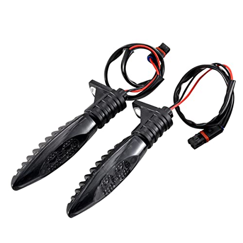 TUINCYN Luz de sinal de rotação para motocicleta, intermitentes LED frontais, compatíveis com BMW F650GS F700GS F800G F800R F800S F800ST HP2 Sport K1200R K1300R R1200GS G310R, âmbar (2 unidades)