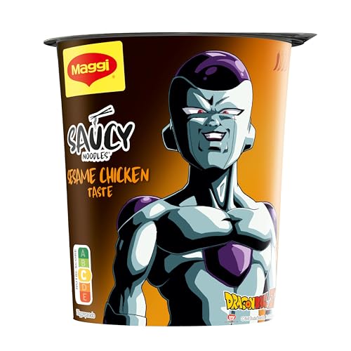 MAGGI Saucy Noodles Asia frango e sésamo copo, conjunto de 8 x 75 g
