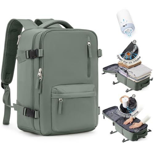 SZLX Mochila de viagem a vácuo com bomba mochila viagem cabine avion 40 x 20 x 25 mulher Ryanair bagagem de mão 40 x 30 x 20 Ryanair malas de viagem cabine 45 x 36 x 20 Easyjet mochila portátil 14
