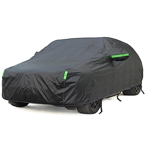 BEXITA Capa de carro exterior cobre carros de algodão impermeável exterior interior universal à prova de pó à prova de neve preto para Hatchback; tamanho: L: Max430 cm