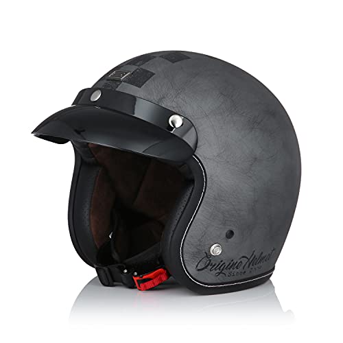 ORIGINE Capacete Moto Jet vintage capacete mota aberto Scooter retro homologado ECE