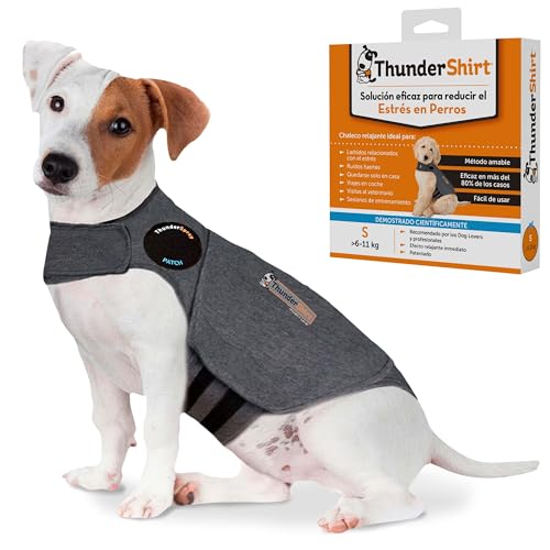 Thundershirt Anxiety Coat for Dog colete relaxante para cães (anti-stress, ajuda a reduzir a ansiedade), cinzento, S