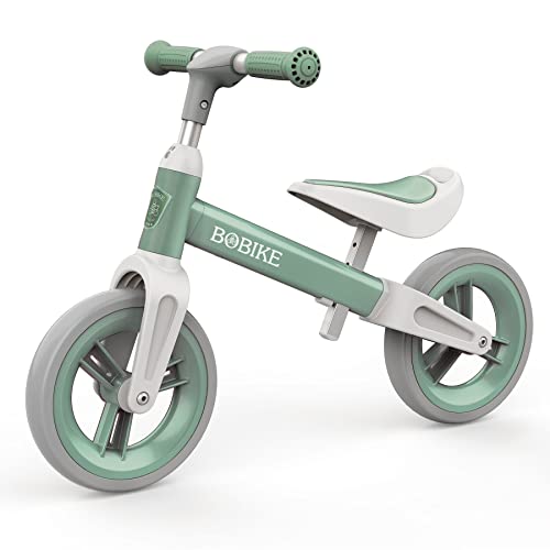 MHCYLION Bicicleta sem pedais First Bike para crianças dos 1,5 aos 4 anos até 25 kg, volante e selim de altura ajustável, cadeado para volante ultraleve para meninos e meninas