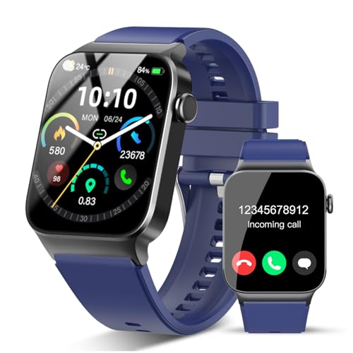 STECEi Relógio inteligente mulher com chamada, 1,85" Smartwatch com 110 modos desportivos, monitor de ritmo cardíaco e sono, impermeável IP68 inteligente com bricolage mostrador relógio, podómetro