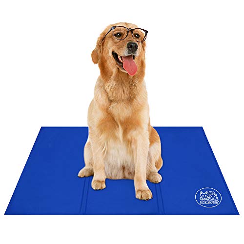 Bravpet Tapete refrescante, enchimento automático para animais de estimação, conforto para cães e gatos (XL)