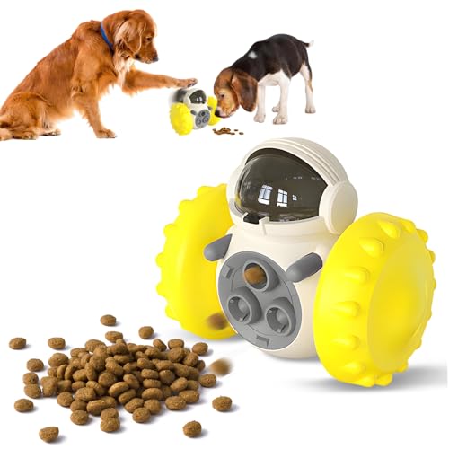 Shyllin Brinquedos para cães interativos, brinquedo inestrutível para cachorros, bola comida para cães, dispensador de golosinas, jogo inteligência cães, alimentador, comedidor de quebra-cabeças