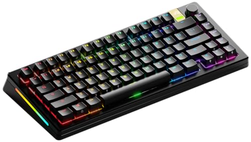 Glorious Gaming GMMK 3 Pro HE 75%: trådlöst gamingtangentbord Med dynamiska avtryckare, Hall Effect, aluminiumhölje, 8K uppdateringsfrekvens, utbytbara MX-Och HE-brytare, USA QWERTY - Svart