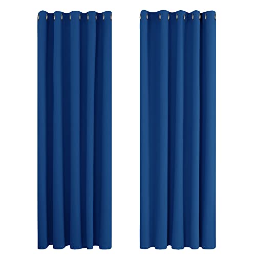 Deconovo Cortinas opacas para quarto moderno, 2 peças