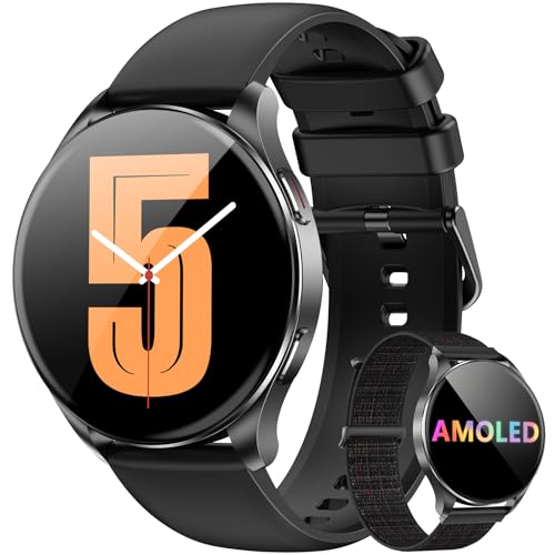 Blackview Smartwatch, chamadas Bluetooth, ecrã AMOLED de 1,43 polegadas, SpO2/monitor de sonho/relógio inteligente homem mulher 100 modos desportivos, Whatsapp mensagem, Android & iOS