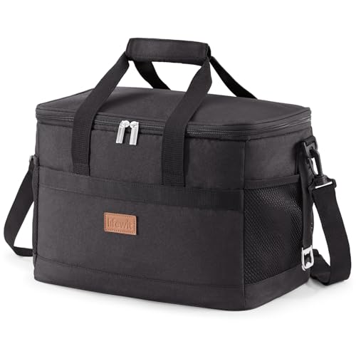 Lifewit Geladeira portátil 20 l, bolsa térmica pequena, Cooler Bag dobrável, bolsa de frigorífico porta-alimentos para homem e mulher de criança, suporte de alimentos para praia, piquenique, campismo