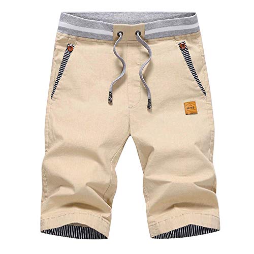 JustSun Calções para homem, verão, casual, com bolsos