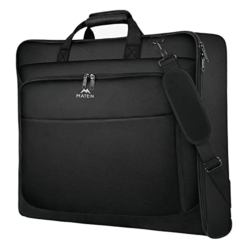 MATEIN Suporte de roupa para homem de viagem, saco guarda-roupa grande fatos e camisas formais, com proteção anti-rugas anti-roubo impermeável organização multifuncional vários bolsos organizadores