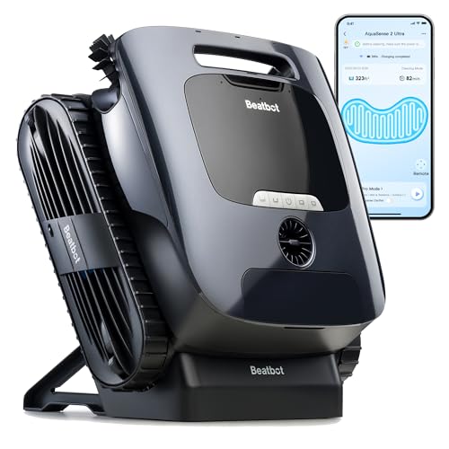 Beatbot AquaSense 2 Ultra Cordless Robotic limpa-fundos sem fios, mapeamento HybridSense AI, limpeza completa 5 em 1, deteção de resíduos com IA, limpeza a vários níveis, piscinas até 300 m²