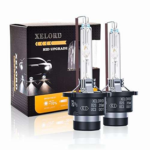 S D2S 35 W, faróis de automóvel com lâmpadas de Xenon HID D1S 6000 K 12 V - lâmpadas de substituição para automóveis (pacote com 2).