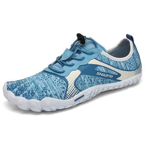 SAGUARO Barefoot Homem mulher sapatilhas minimalistas para zero Drop Soles e Wide Tox Box, Gr.35-48 UE