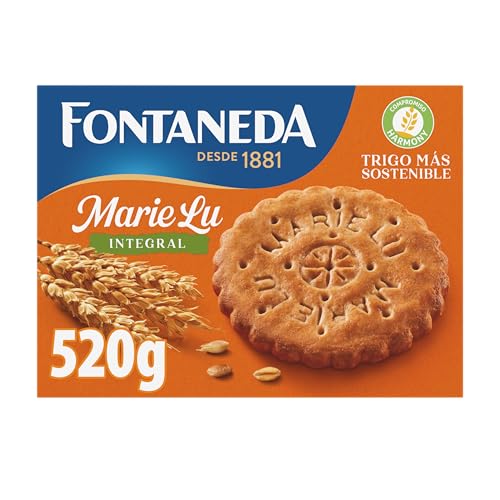 Fontaneda MarieLu Biscoitos integral, 65% de cereais, fonte de fibra, 520 g