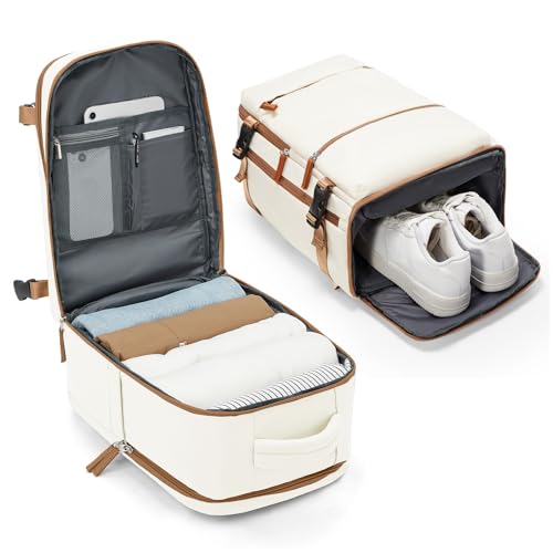 BJLFS Mochila viagem cabine avião 40 x 20 x 25 mulher mochila a vácuo Ryanair mala bagagem de mão 40 x 20 x 25 Ryanair mala de viagem homem malas de viagem cabine mochila portátil 14 polegadas para