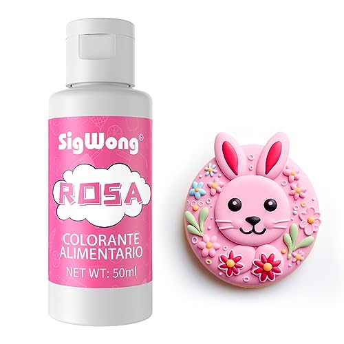 Corante alimentar - 50 ml corante alimentar líquido concentrado - Corante alimentar líquido néon para substituição, decoração, esmalte, cozinha e artesanato - rosa