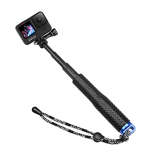 AFAITH - Vara selfie para câmara, 19 extensor ajustável monopod para Hero 12/Hero 11 Black/Hero 10/Hero 9/Hero 8/Hero 7 6 5 Black SJCAM Xiaomi Yi dji OSMO Action CAM Insta360 One R 4K
