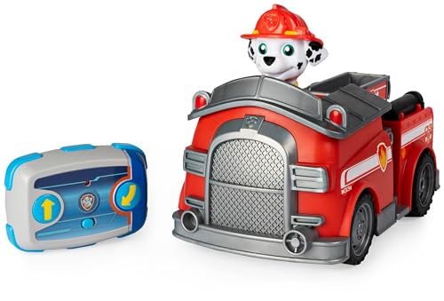 Patrulha Canina - Carro TeléDIRIGIDO de Marshall - carro RC Marshall com 2 direções, 2,4 GHZ até 76 m - Patrulha Canina brinquedos - 6054195 - brinquedos crianças 3 anos +
