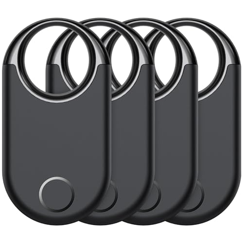 Smart Tracker Air Finder Tags 4 Pack, localizador de objetos Bluetooth funciona com a procura da Apple (apenas iOS), localizador Bluetooth, rastreador de chaves, carteira, bagagem, bateria