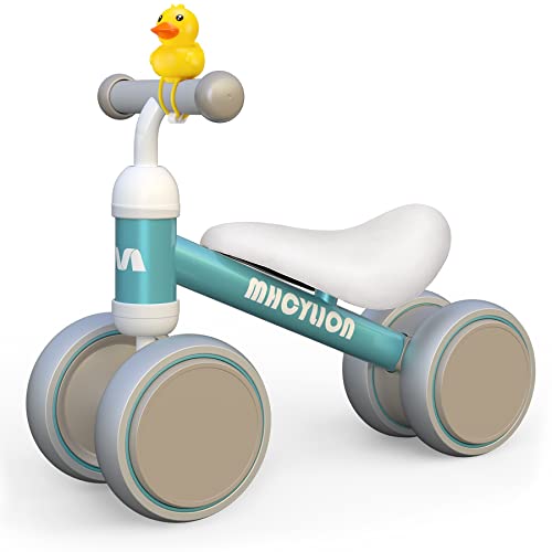 MHCYLION Bicicleta sem pedais para crianças a partir de 1 ano de equilíbrio, brinquedos bebés de 1 ano, bicicleta bebé com 4 rodas para bebés de 10 a 24 meses, bicicleta para meninos e meninas como