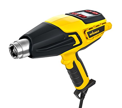 WAGNER Pistola de ar quente FURNO 750 - MAX.630°C, 2000 W, cabo ergonómico Incl. Bocal de jato, refletor, centrado, jato largo, raspador de pintura e ecrã LCD