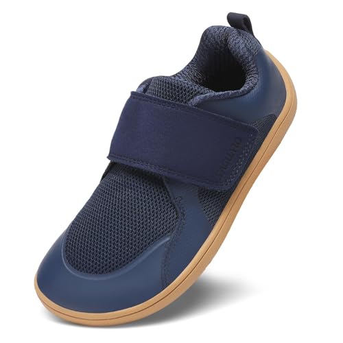 SAGUARO Sapatilhas Barefoot Sneakers para crianças, respiráveis, leves, flexíveis para exterior interior, 26-36 UE
