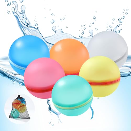 Balões de água reutilizáveis, balões de água, balões de água reutilizáveis, brinquedos de piscina de verão, brinquedos de verão para adultos e crianças (12)