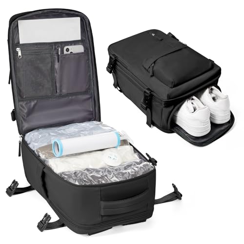BJLFS Mochila de viagem cabine avion 40 × 20 × 25 para Ryanair mochila a vácuo bagagem de mão 40 x 20 x 25 Ryanair malas de viagem cabine mala de viagem mulher para cabine avião mochila portátil 14
