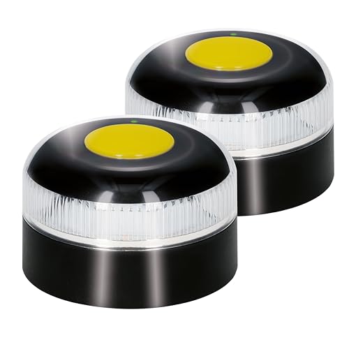PMK GRUPO | Baliza V16 homologada DGT 2026 geolocalização GPS | luz de emergência LED 360º 1 km | Conectada com DGT 3.0 em 100 segundos, sem APPS ou subscrições, inclui indicador de cobertura